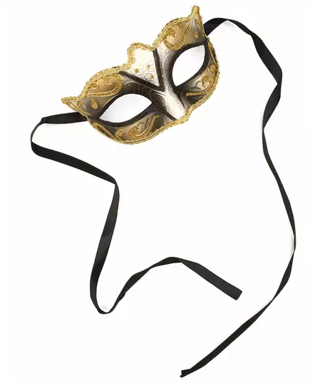 Adult Golden and Glittery Venetian Wolf
