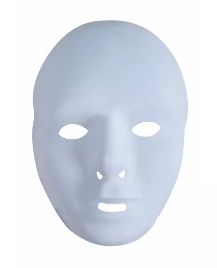 Adult white plastic mask