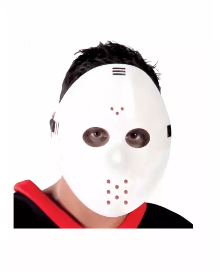 Hvit hockeymaske for voksne