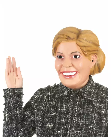 Dronning Maxima morsom latexmaske for voksne