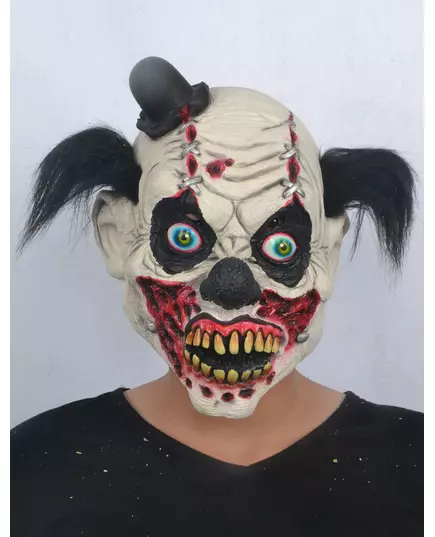 Blodig klovnemaske til voksne i latex, Halloween