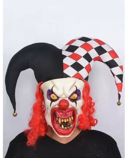 Skremmende Joker-lateksmaske for voksne Halloween