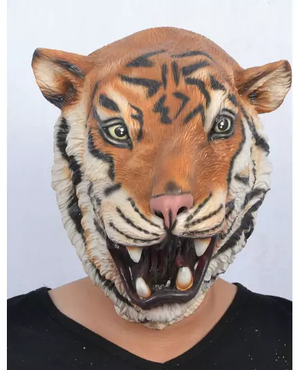 Voksen tiger lateksmaske