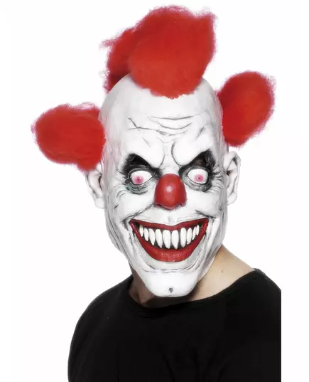 Skremmende Halloween-klovnemaske til voksne