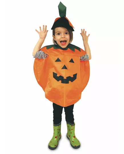 Children's pumpkin poncho