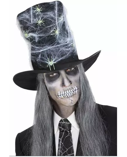 Voksen Halloween-spinnvev-flosshatt