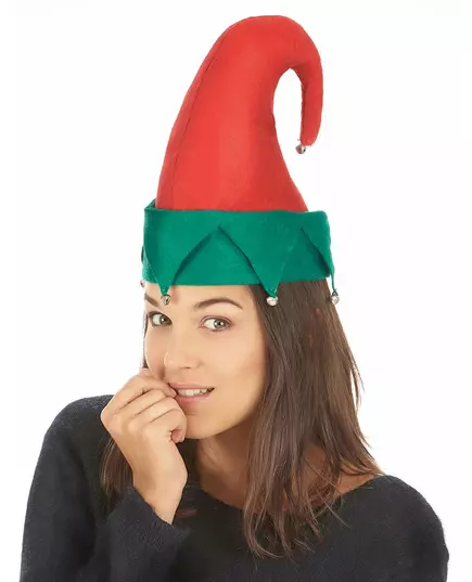 Adult Christmas elf hat with bells