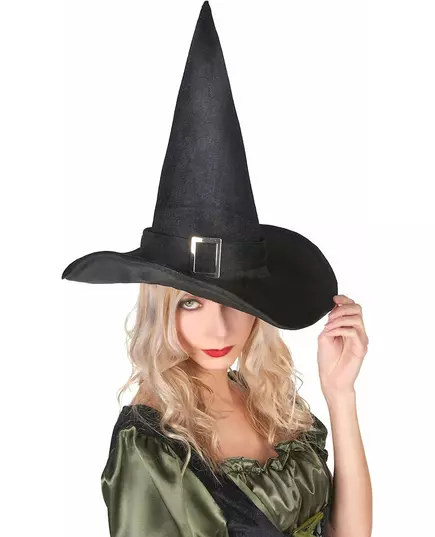 Halloween-heksehatt i fløyel for voksne