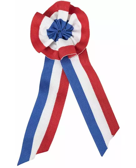Tricolor fabric cockade 8 x 20 cm