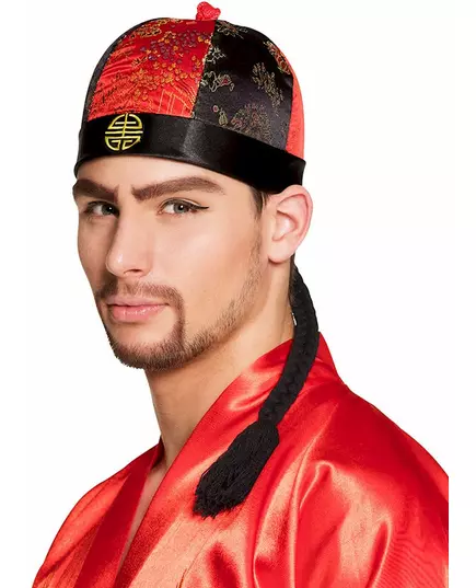 Chinese headdress with braids for adults