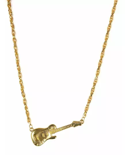 Adult gold guitar necklace