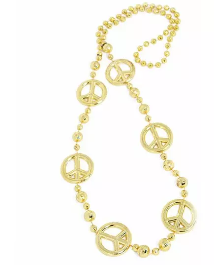 Adult gold hippie necklace