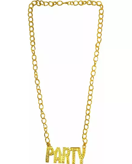 Adult gold party necklace