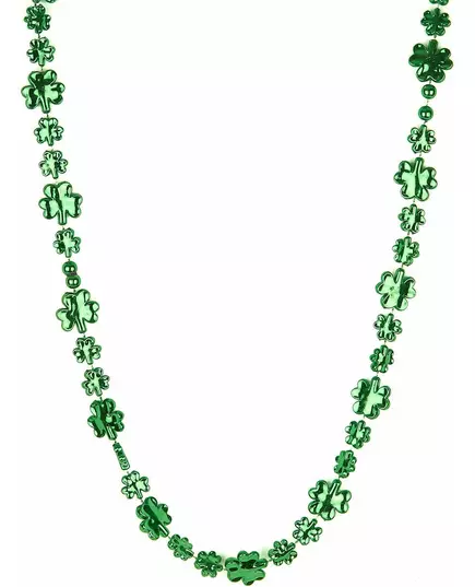 Glitrende grønt kløverhalskjede til St. Patricks dag for voksne