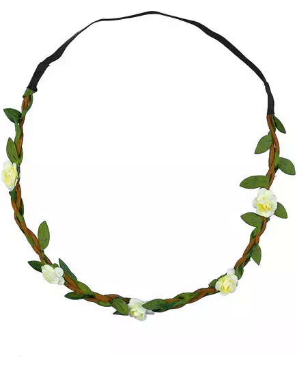 Adult elastic white flower crown