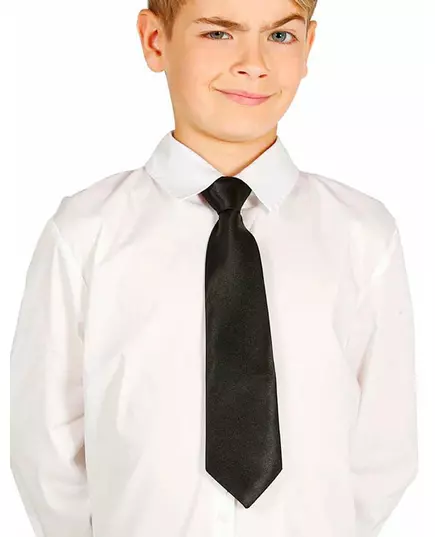 Children's black tie 30 cm
