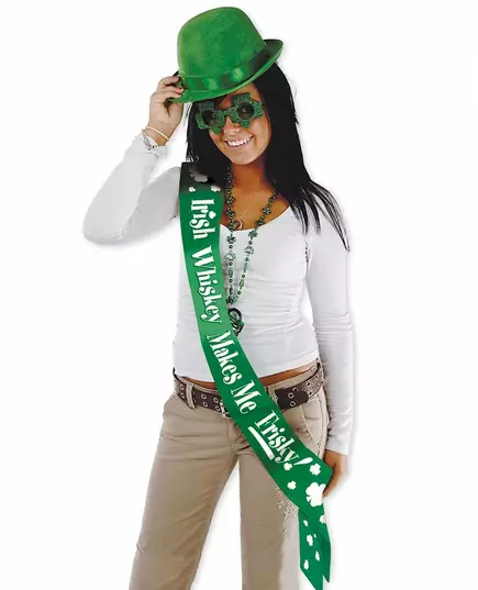Funny Saint Patrick's Day satin scarf