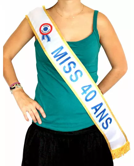 Miss 40 years sash