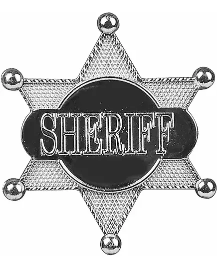 Sølv Sheriffstjerne 7,5 cm