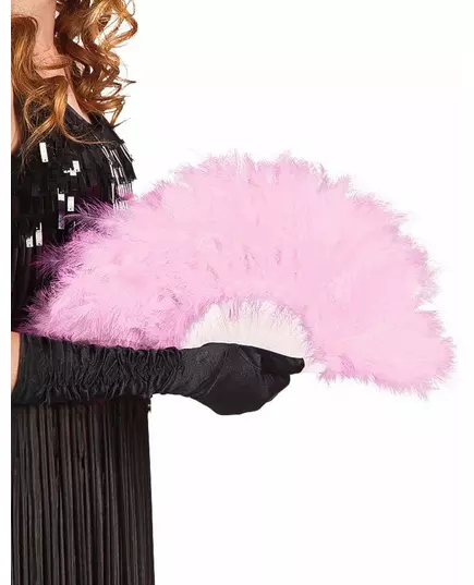 Pink feather fan 25 cm