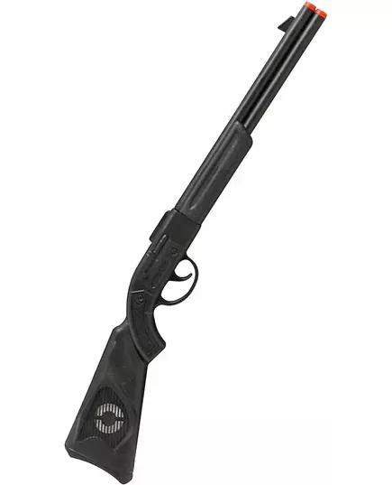 Black assault rifle