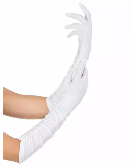 Hvite hansker for voksne, 37 cm