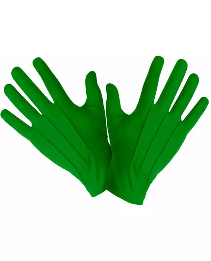 Adult green short gloves