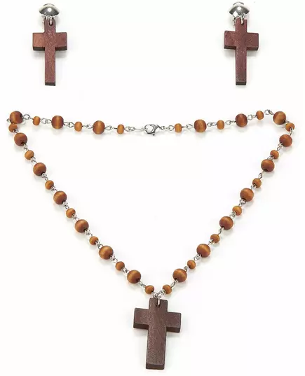 Women's religious necklace and earrings kit