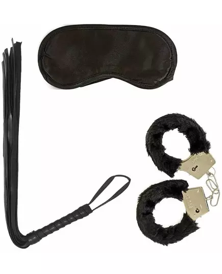 Adult whip and eye mask handcuff kit