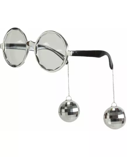 Adult silver disco glasses