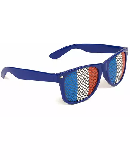 Adult France flag supporter glasses