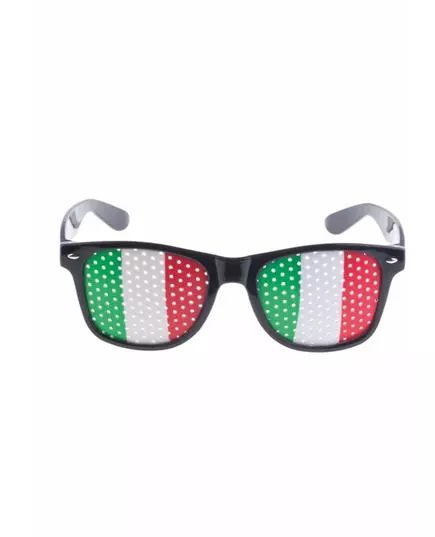 Briller med italiensk flagg