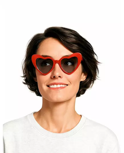 Vintage red heart glasses