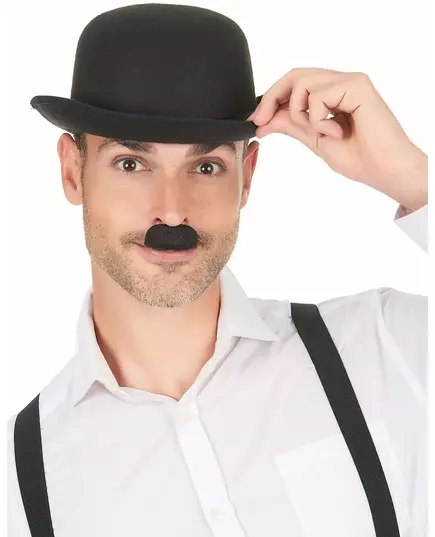 Voksen svart Charlie Chaplin-bart
