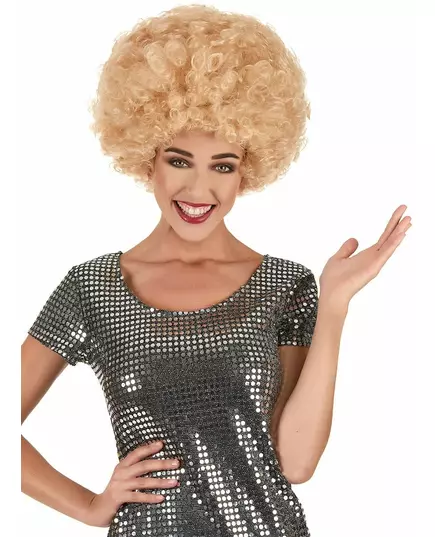 Blond afroparykk for voksne
