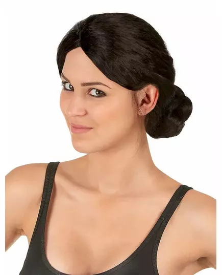 Wig with bun for women