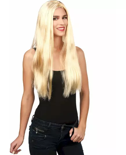 Blond parykk for voksne kvinner