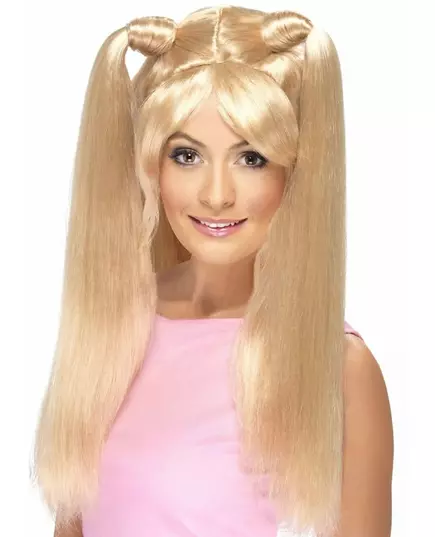 Blonde girl band wig for women