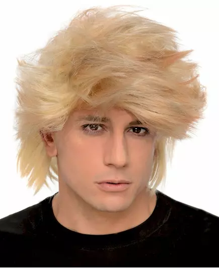 Messy blonde men's wig