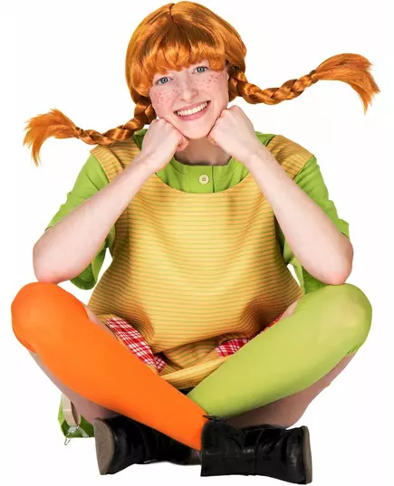 Pippi Langstrømpe Parykk til Dame