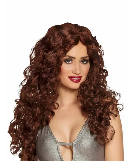 Long wavy redhead wig for women