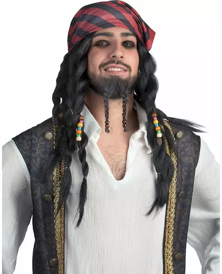 Adult braided pirate wig
