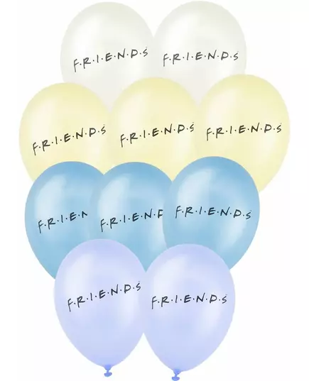 10 Friends lateksballonger 25x32cm
