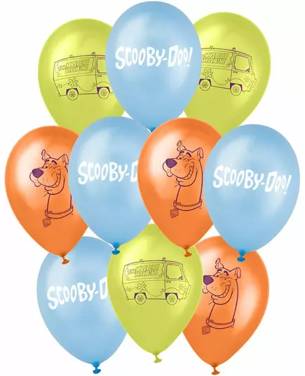 10 Scooby-Doo lateksballonger 25 x 32 cm