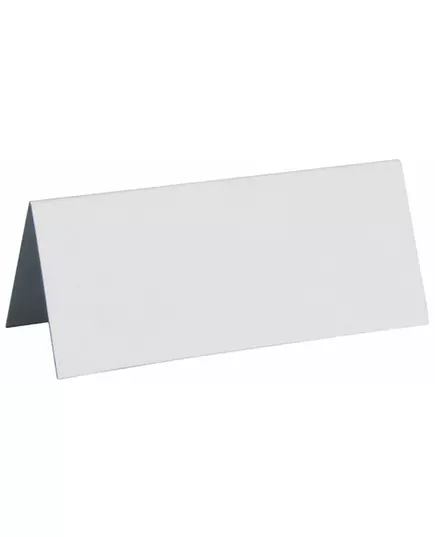 10 hvite rektangulære plasseringsmerker 3 x 7 cm