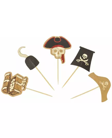 10 double-sided pirate picks 9 cm