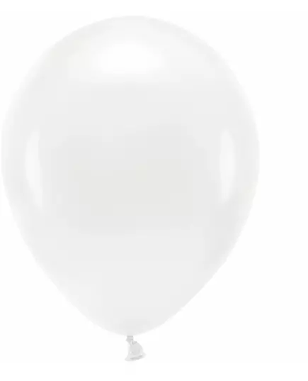 100 hvite pastellfargede latexballonger 26 cm