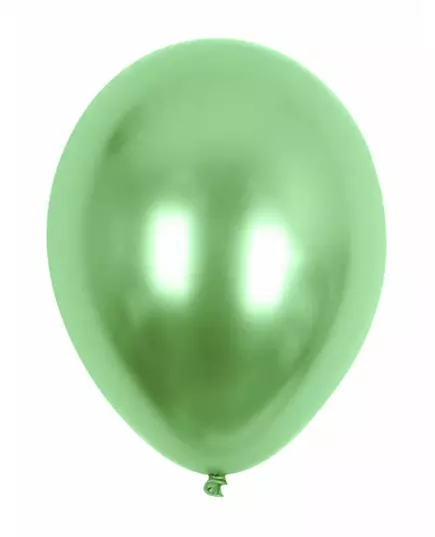 100 metalliske grønne ballonger 29 cm