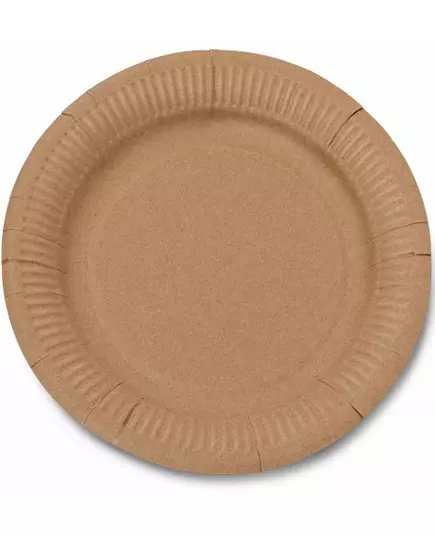 10 tallerkener av kraftpapir 23 cm