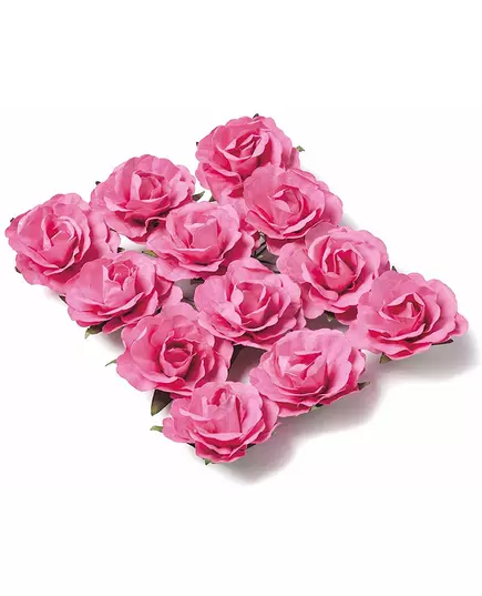 12 fuchsia-roser til oppklistring